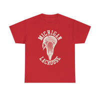 Michigan Lacrosse With Vintage Lacrosse Head Shirt