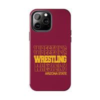 Wrestling Arizona State in Modern Stacked Lettering Tough Phone Cases