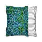 Bamboo Batik Blue Green Pillowcase