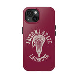 Vintage Arizona State Lacrosse with Stick Head Graphic Tough iPhone and Samsung Galaxy Cases  Phone Case