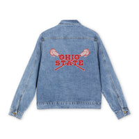 Ohio State Lacrosse LAX Sticks Denim Jacket