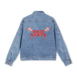 Ohio State Lacrosse LAX Sticks Denim Jacket