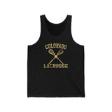 Colorado Lacrosse Tank Top Sleeveless Top Singlet  Tank Top