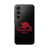 Wrestling Miami with Red Wrestling Graphic Tough iPhone and Samsung Galaxy Cases  Phone Case