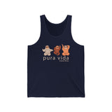 Costa Rica Sloths Tank Top Sleeveless Top Singlet (option 1)  Tank Top