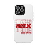Wrestling Ohio State in Modern Stacked Lettering Tough iPhone and Samsung Galaxy Cases  Phone Case