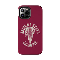 Vintage Arizona State Lacrosse with Stick Head Graphic Tough Phone Cases