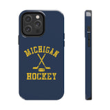 Vintage Michigan Hockey Tough iPhone and Samsung Galaxy Cases  Phone Case