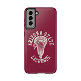 Vintage Arizona State Lacrosse with Stick Head Graphic Tough iPhone and Samsung Galaxy Cases  Phone Case