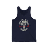 Customized Lacrosse Tank Top With Vintage Lacrosse Stick Head