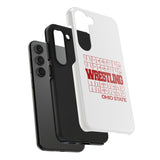 Wrestling Ohio State in Modern Stacked Lettering Tough iPhone and Samsung Galaxy Cases  Phone Case