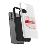 Wrestling Ohio State in Modern Stacked Lettering Tough iPhone and Samsung Galaxy Cases  Phone Case