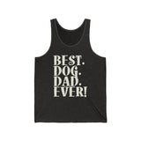 Best Dog Dad Ever Text Tank Top  Tank Top