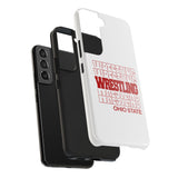 Wrestling Ohio State in Modern Stacked Lettering Tough iPhone and Samsung Galaxy Cases  Phone Case