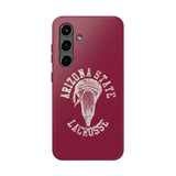 Vintage Arizona State Lacrosse with Stick Head Graphic Tough iPhone and Samsung Galaxy Cases  Phone Case