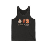 Costa Rica Sloths Tank Top Sleeveless Top Singlet (option 1)  Tank Top