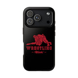 Wrestling Miami with Red Wrestling Graphic Tough iPhone and Samsung Galaxy Cases  Phone Case