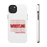 Wrestling Ohio State in Modern Stacked Lettering Tough iPhone and Samsung Galaxy Cases  Phone Case