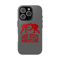 Ohio State Wrestling on Gray Tough Phone Cases