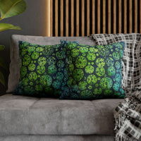 Batik Sand Dollars in Blue and Green Pillowcase