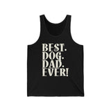 Best Dog Dad Ever Text Tank Top  Tank Top