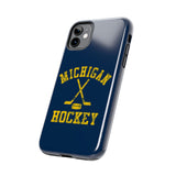 Vintage Michigan Hockey Tough iPhone and Samsung Galaxy Cases  Phone Case