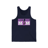Best Dog Mom Paw Print Tank Top  Tank Top