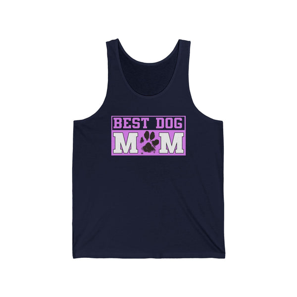 Best Dog Mom Paw Print Tank Top  Tank Top