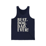 Best Dog Dad Ever Text Tank Top  Tank Top