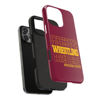 Wrestling Arizona State in Modern Stacked Lettering Tough Phone Cases