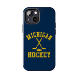 Vintage Michigan Hockey Tough iPhone and Samsung Galaxy Cases  Phone Case