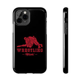 Wrestling Miami with Red Wrestling Graphic Tough iPhone and Samsung Galaxy Cases  Phone Case
