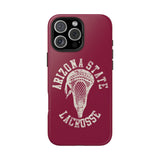Vintage Arizona State Lacrosse with Stick Head Graphic Tough iPhone and Samsung Galaxy Cases  Phone Case