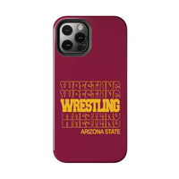 Wrestling Arizona State in Modern Stacked Lettering Tough Phone Cases