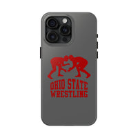 Ohio State Wrestling on Gray Tough Phone Cases