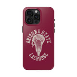 Vintage Arizona State Lacrosse with Stick Head Graphic Tough Phone Cases