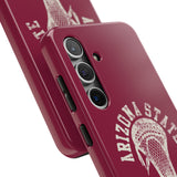Vintage Arizona State Lacrosse with Stick Head Graphic Tough iPhone and Samsung Galaxy Cases  Phone Case