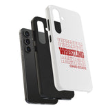 Wrestling Ohio State in Modern Stacked Lettering Tough iPhone and Samsung Galaxy Cases  Phone Case