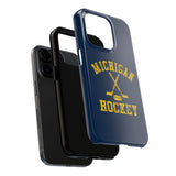 Vintage Michigan Hockey Tough iPhone and Samsung Galaxy Cases  Phone Case