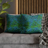 Bamboo Batik Blue Green Pillowcase