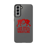 Ohio State Wrestling on Gray Tough iPhone and Samsung Galaxy Cases  Phone Case