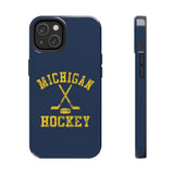 Vintage Michigan Hockey Tough iPhone and Samsung Galaxy Cases  Phone Case