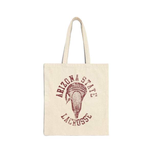 Arizona State Lacrosse Vintage Lacrosse Stick Canvas Tote Bag  Bags