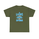 Legends Are Born In September with King's Crown T-Shirt