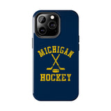 Vintage Michigan Hockey Tough iPhone and Samsung Galaxy Cases  Phone Case