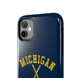 Vintage Michigan Hockey Tough iPhone and Samsung Galaxy Cases  Phone Case