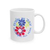 Born In July Blooming All Year Ceramic Mug  Mug