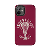 Vintage Arizona State Lacrosse with Stick Head Graphic Tough iPhone and Samsung Galaxy Cases  Phone Case