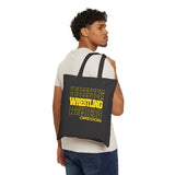 Oregon Wrestling in Modern Stacked Lettering Canvas Tote Bag  Bags