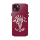 Vintage Arizona State Lacrosse with Stick Head Graphic Tough iPhone and Samsung Galaxy Cases  Phone Case